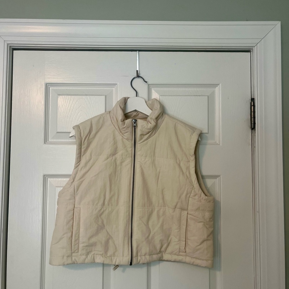 Thread & Supply Beige Quilted Vest